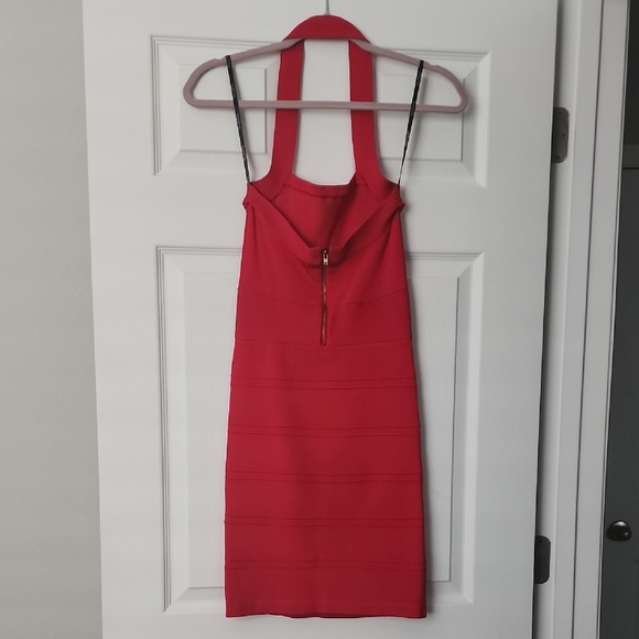 bebe Red Backless Dress - Picture 6 of 12